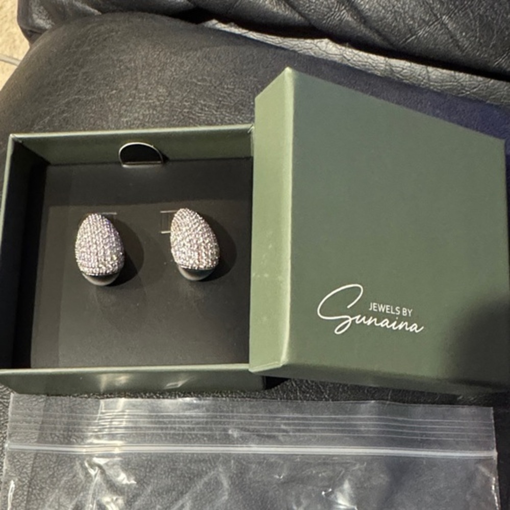 Jewels By Sunaina Silver Earrings. Narnia Stud Earrings